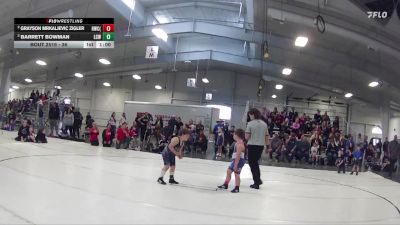 37 lbs Round 1 - Grayson Mrkaljevic Zigler, Hawks Wrestling Club (Lincoln) vs Barrett Bowman, Little Cougar Wrestling