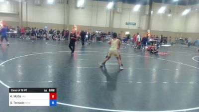 150 lbs Consi Of 16 #1 - Kai Molla, Jax Wrestling Club vs George Terzado, Youth Impact Center Wrestling Club