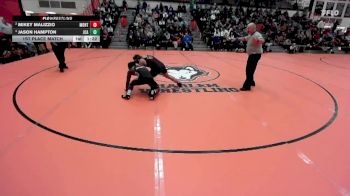 132 lbs 1st Place Match - Jason Hampton, JOLIET (CATHOLIC Academy) vs Mikey Malizzio, Lombard (MONTINI)