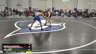 197 lbs Semifinal - Will Davis, Elizabethtown vs Nicholas Woodruff, Pennsylvania College Of Technology