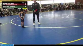 40 lbs Round 2 - Bennett Lubitz, Faith Lutheran Wrestling Club vs Jameson Walker, LV Bear Wrestling Club (Spring