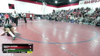 100 lbs Semifinal - Alyssa Prado, Mayfair vs Destiny Huitron, Arroyo