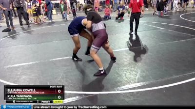 143-146 lbs Round 1 - Ellianna Kidwell, Cheyenne Mountain Wrestling Club vs Kula Tanuvasa, Trailblazer Wrestling Club