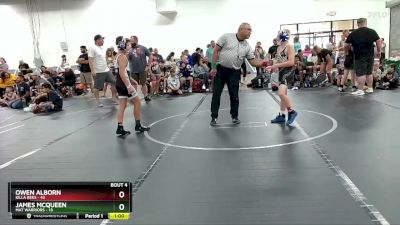 92 lbs Round 2 (4 Team) - Owen Alborn, Killa Bees vs James McQueen, Mat Warriors