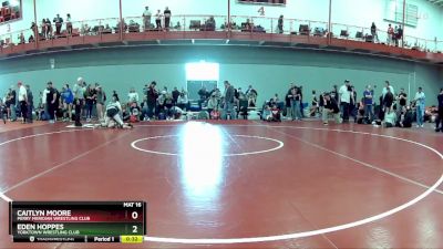 135 lbs Cons. Round 2 - Eden Hoppes, Yorktown Wrestling Club vs Caitlyn Moore, Perry Meridian Wrestling Club