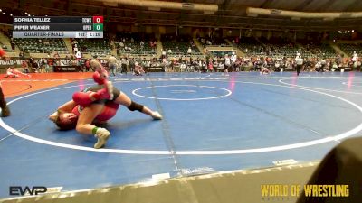 120 lbs Quarterfinal - Sophia Tellez, TCWC vs Piper Weaver, Open Mats