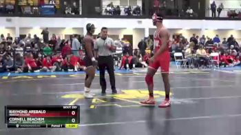 174 lbs Semifinal - Cornell Beachem, Mount St. Joseph University vs Raymond Arebalo, Wabash College