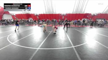 138 lbs Cons. Round 2 - Trenton Cournoyer, Stratford High School Wrestling vs Patrick Skrundz, B.A.M. Training Center