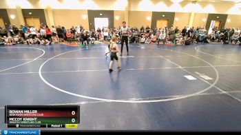 52 lbs Quarterfinal - Rowan Miller, Bear River Wrestling Club vs McCoy Knight, Wasatch Wrestling Club