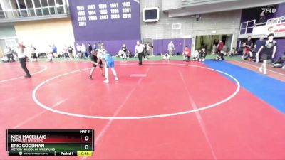 78-88 lbs Semifinal - Nick Macellaio, Team El1te Wrestling vs Eric Goodman, Victory School Of Wrestling