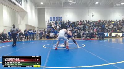 157 lbs Semifinal - Landon Ward, North Pontotoc High School vs Garner Taylor, Ocean Springs High School