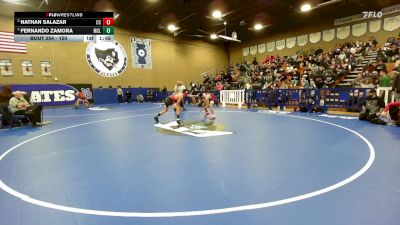 150 lbs Quarterfinal - Nathan Salazar, Cesar Chavez vs Fernando Zamora, McLane