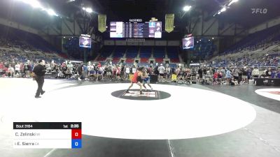 132 lbs Cons 16 #2 - Cael Zelinski, WI vs Edwin Sierra, CA