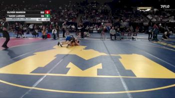 6A 120 lbs Champ. Round 1 - Nash Larsen, Coeur D Alene vs Oliver Hanson, Rigby