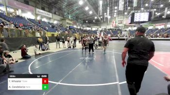 95 lbs Consi Of 16 #2 - Thatcher Wheeler, Team Grand Valley Elite vs Adam Candelaria, Pagosa Springs Middle School