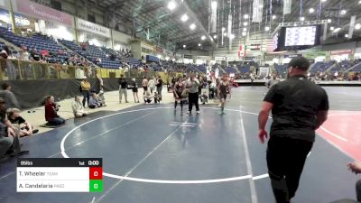 95 lbs Consi Of 16 #2 - Thatcher Wheeler, Team Grand Valley Elite vs Adam Candelaria, Pagosa Springs Middle School