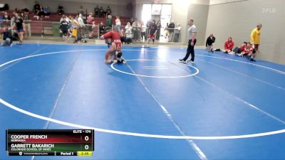 174 lbs Champ. Round 2 - Garrett Bakarich, Colorado School Of Mines vs Cooper French, Nebraska