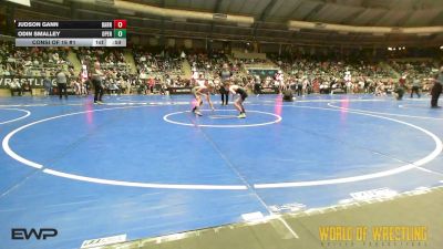 80 lbs Consi Of 16 #1 - Judson Gann, Barnsdall Youth Wrestling vs Odin Smalley, Open Mats