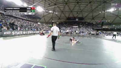 Boys 3A 190 lbs Cons. Round 3 - Cooper French, Cheney vs Carter Ekstein, Sedro-Woolley
