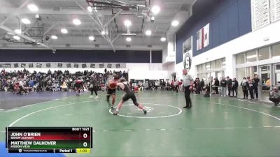 215 lbs Cons. Round 4 - John O`Brien, Bishop Alemany vs Matthew Dalhover, Mission Viejo