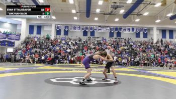 132 lbs Champ. Round 2 - Lincoln Ollom, Fremont Ross vs Evan Strausbaugh, Elmwood