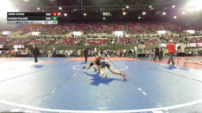 81 lbs Quarterfinal - John Caven, Havre Wrestling Club vs Kaden Pulver, Team Champs