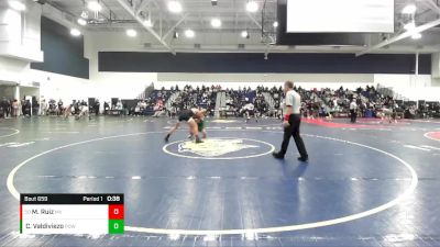 138 lbs Cons. Round 2 - Matthew Ruiz, Murieta Valley vs Carlos Valdiviezo, Poway