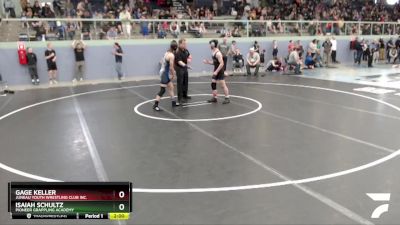 126 lbs Round 2 - Isaiah Schultz, Pioneer Grappling Academy vs Gage Keller, Juneau Youth Wrestling Club Inc.