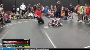45 lbs Cole Blackwell, Team Bear Red vs Preston Ridgeway, Team Bear Navy
