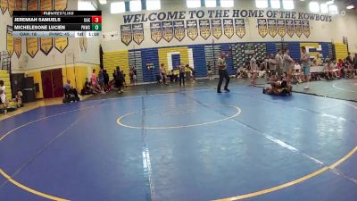 190 lbs Champ Round 1 (16 Team) - Michelesone Lucien, Palm Harbor WC vs Jeremiah Samuels, Oakleaf WC