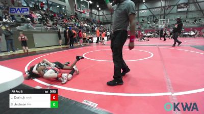 52 lbs Rr Rnd 2 - Jack Crain Jr, Skiatook Youth Wrestling vs Brenden Jackson, Pin-King All Stars