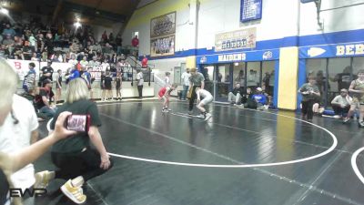 76 lbs Semifinal - Keaton Dupriest, Fort Gibson Youth Wrestling vs Sutton Hawley, Keystone Kids Wrestling Club
