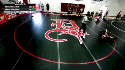 138 lbs Quarterfinal - Eduardo Farias, Glendora High School vs Sebastian Lopez, Downey High School