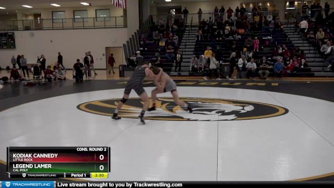 165 lbs Cons. Round 2 - Legend Lamer, Cal Poly vs Kodiak Cannedy, Little Rock