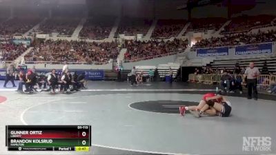 D1-113 lbs Cons. Round 3 - Brandon Kolsrud, Hamilton vs Gunner Ortiz, Liberty