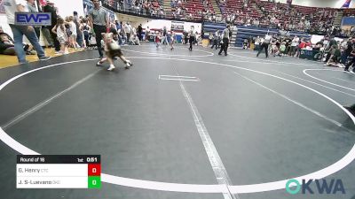 52 lbs Round Of 16 - Grace Henry, Comanche Takedown Club vs Juaquin Sanchez-Luevano, OKC Saints Wrestling