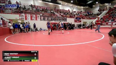 100 lbs Quarterfinal - Aubrey Wright, CHICKASHA vs Remy Whitney, EL RENO