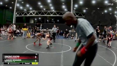 72 lbs Semis (4 Team) - Vincent Foster, Mat Assassins Black vs Landon Edwards, Team Gotcha