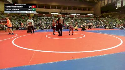 67 lbs Semifinal - Skeet Dunnick, Benton Parks Youth Wrestling vs Kingston Holland, Team Zulpo Perryville Wrestling