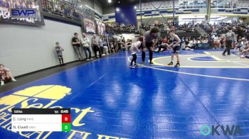 52 lbs Semifinal - Creed Long, Marlow Outlaws vs Nolan Elwell, Mustang Bronco Wrestling Club