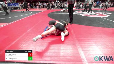 100 lbs Quarterfinal - Easton Cody, Broken Arrow Wrestling Club vs Augustus Cosby, Pawhuska Elks Takedown