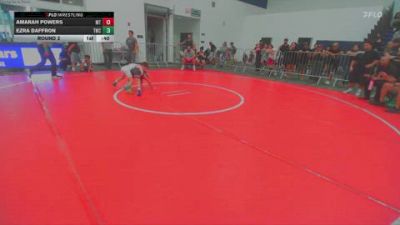 62 lbs Round 2 - Amarah Powers, Mantanona TC vs Ezra Daffron, Threshold Wrestling Club