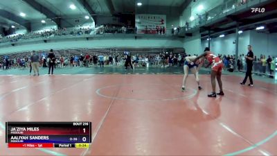 136 lbs Quarterfinal - Ja`Ziya Miles, Missouri vs Aaliyah Sanders, Missouri