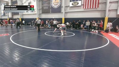 120 lbs Quarterfinal - Logan Worth, Ivyland vs Mason Ramsay, Pen Argyl