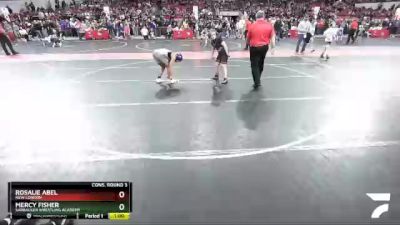 125 lbs Cons. Round 3 - Mercy Fisher, Sarbacker Wrestling Academy vs Rosalie Abel, New London