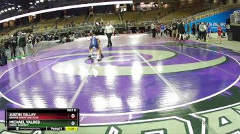 70 lbs Round 1 - Justin Talley, Braves Wrestling Club vs Michael Valdes, Doral Academy