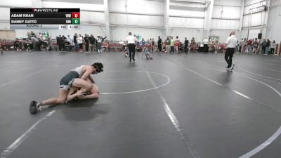 126 lbs Round 2 - Danny Gatto, Unattached vs Adam Khan, VHW