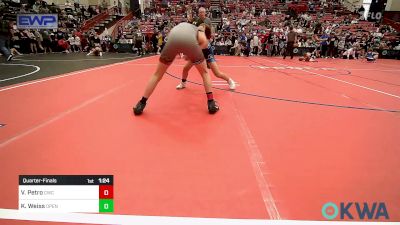 96 lbs Quarterfinal - Vincent Petro, Cowboy Wrestling Club vs Kai Weiss, Open Mats