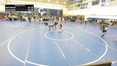 150 lbs Champ. Round 3 - Matt Deller, Canyon High School vs Julian Solis, OCRTC