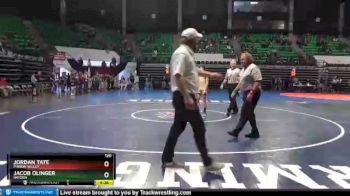 120 lbs Champ. Round 1 - Jordan Tate, Pinson Valley vs Jacob Olinger, Hayden